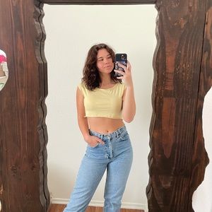 Yellow Crop Top